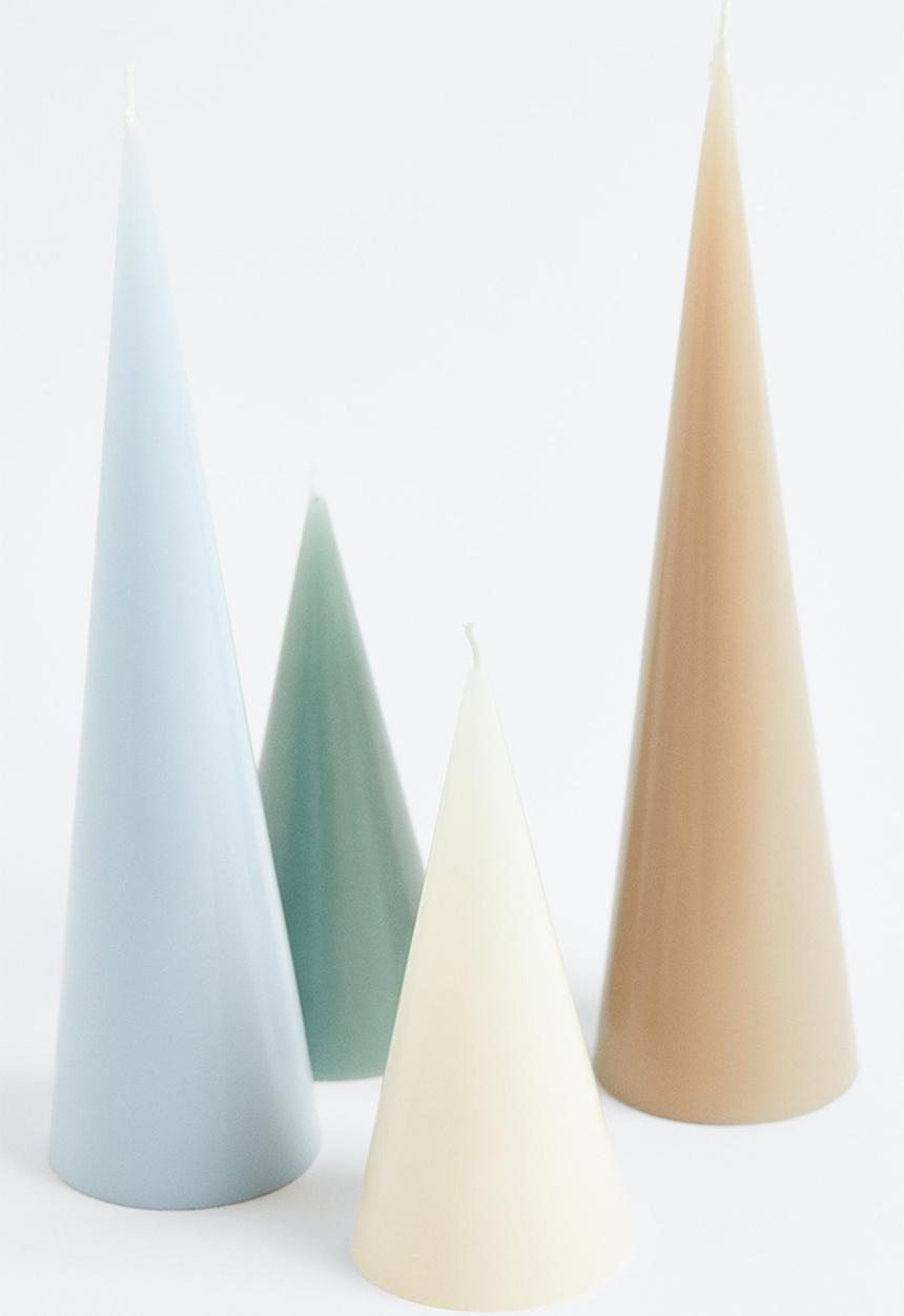 H&M - Cone-shaped candle - beige