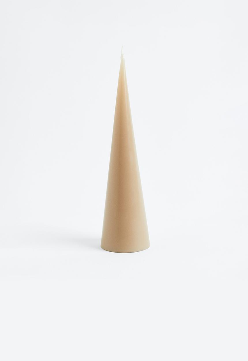 H&M - Cone-shaped candle - beige