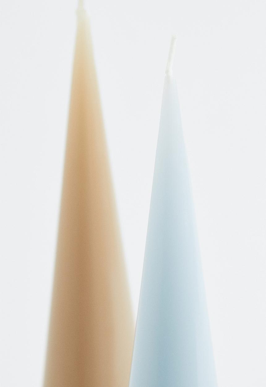 H&M - Cone-shaped candle - light blue