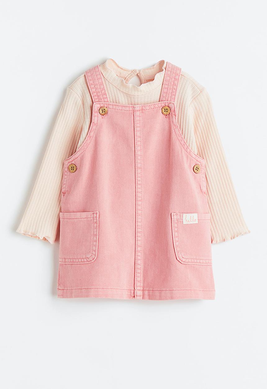 H&M - 2-piece cotton set - pink