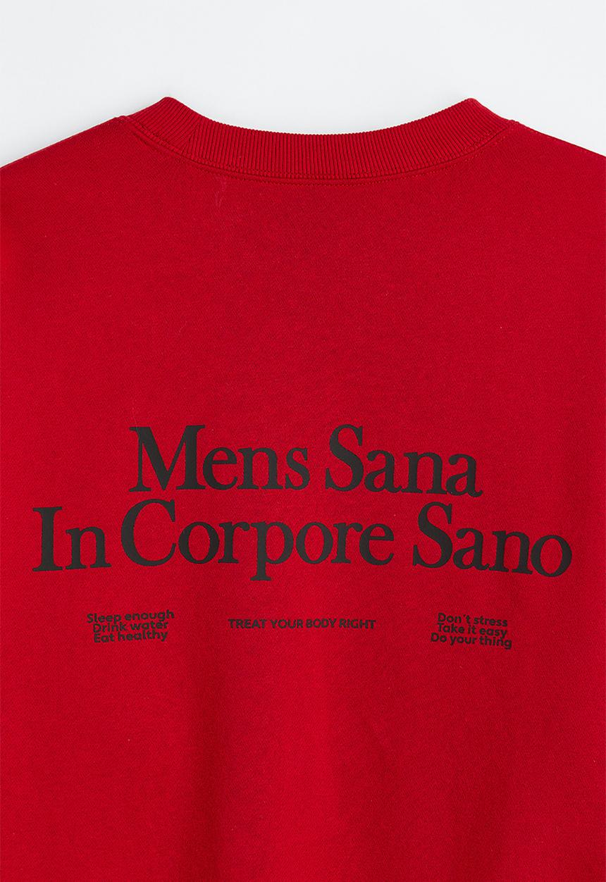 H&M - Oversized fit sweatshirt - red/mens sana