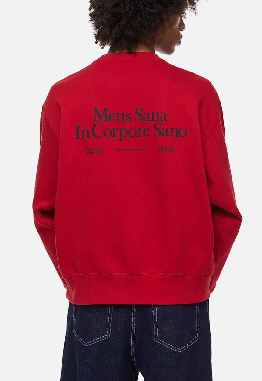 H&M - Oversized fit sweatshirt - red/mens sana