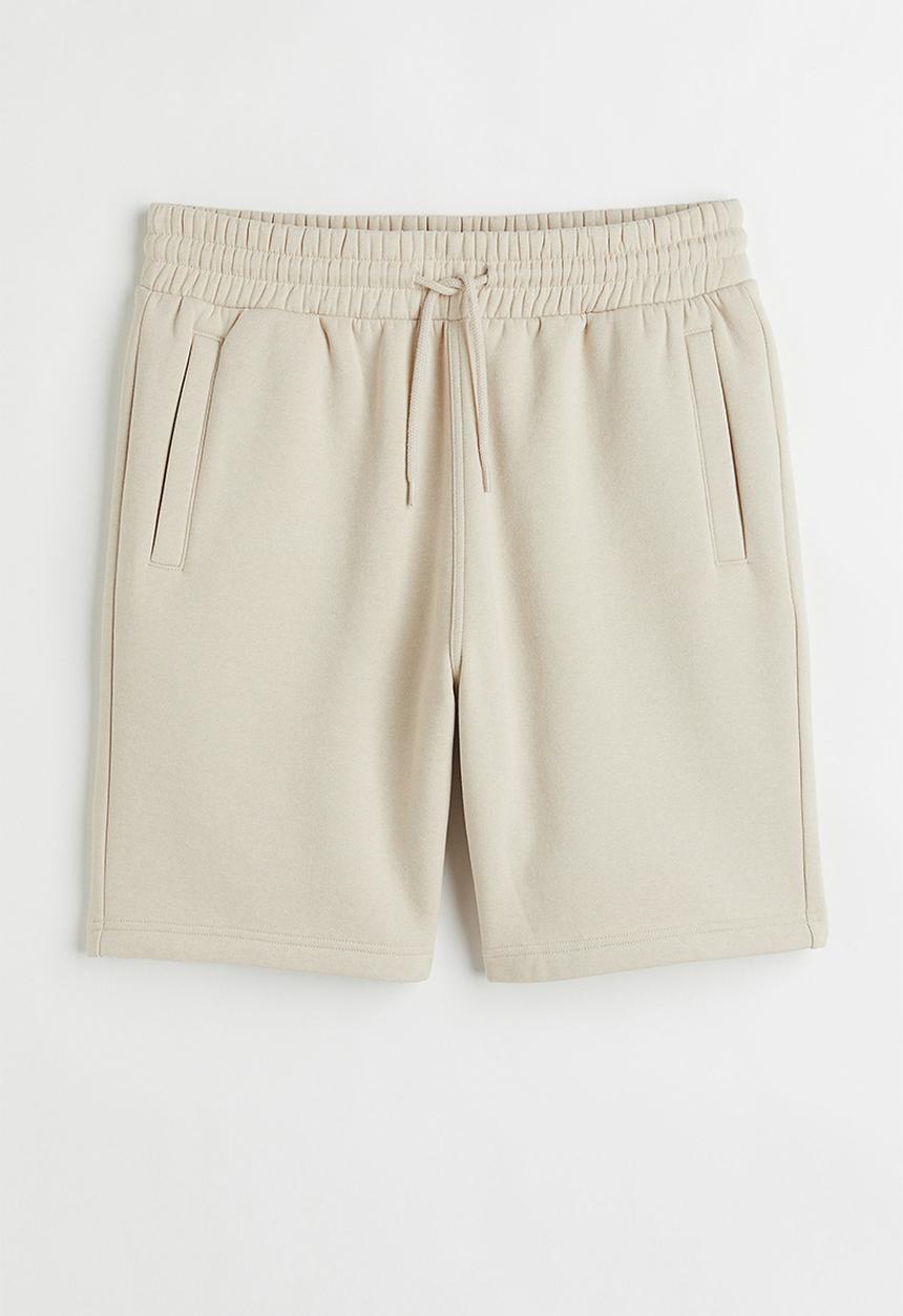 H&M - Regular fit sweatshorts - light beige