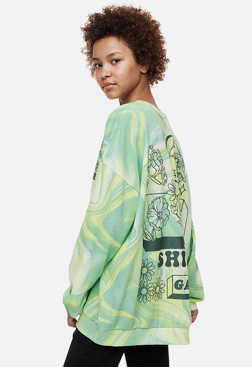 H&M - Oversized sweatshirt - green
