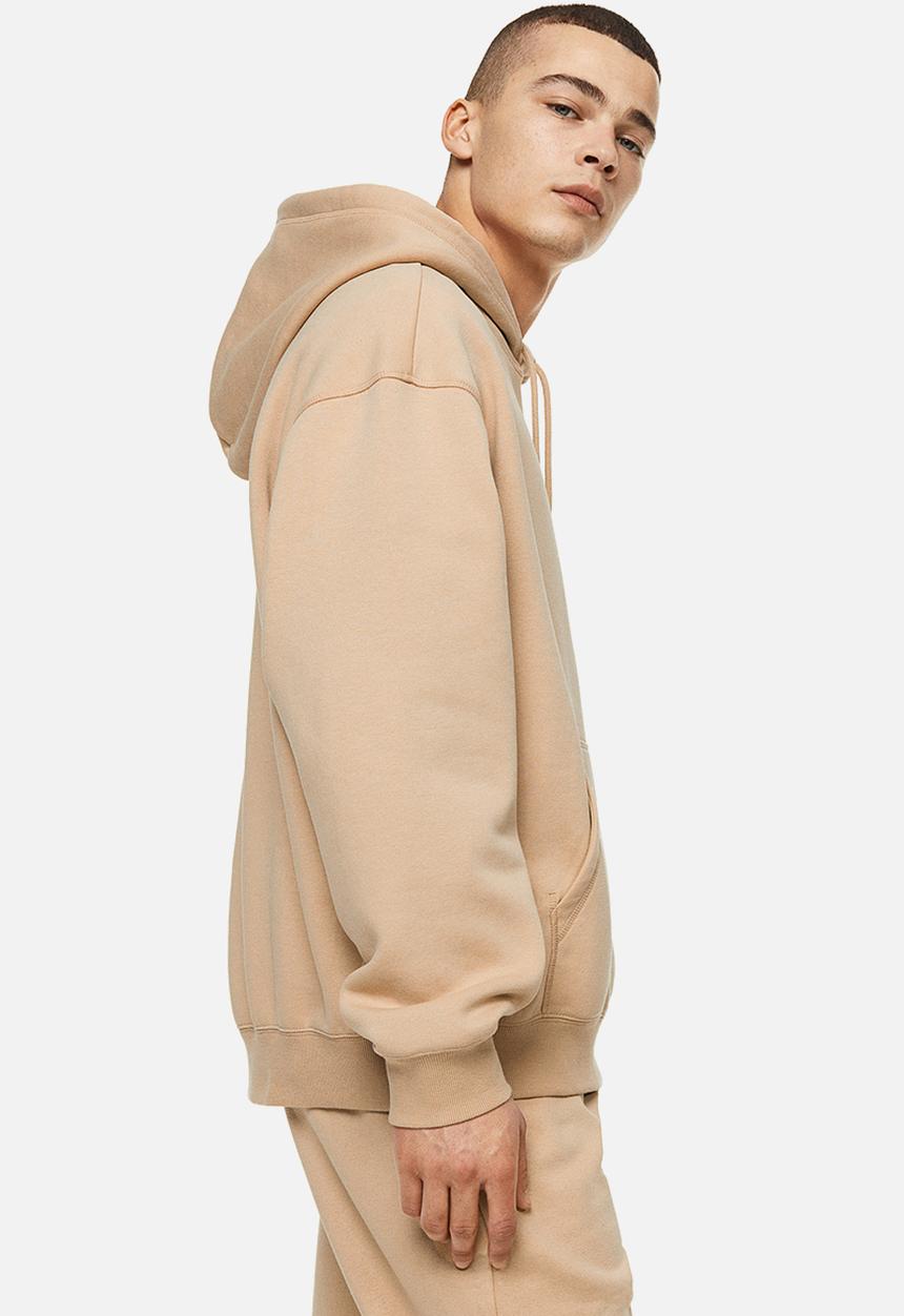 H&M - Relaxed fit hoodie - beige