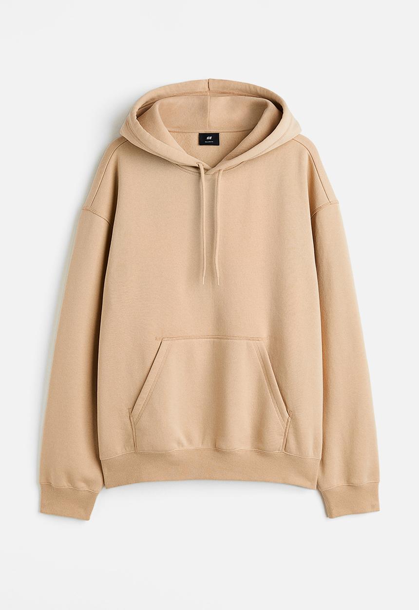 H&M - Relaxed fit hoodie - beige