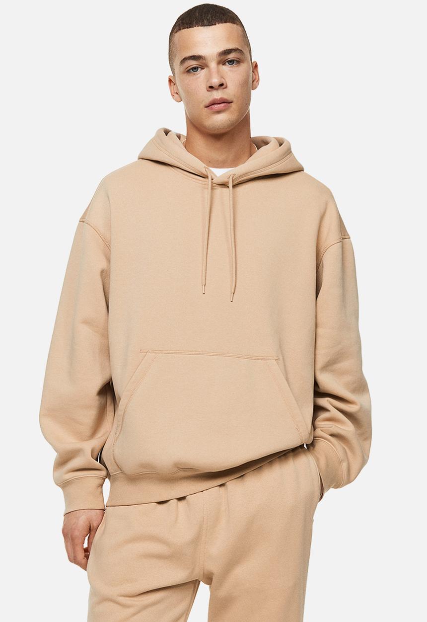 H&M - Relaxed fit hoodie - beige