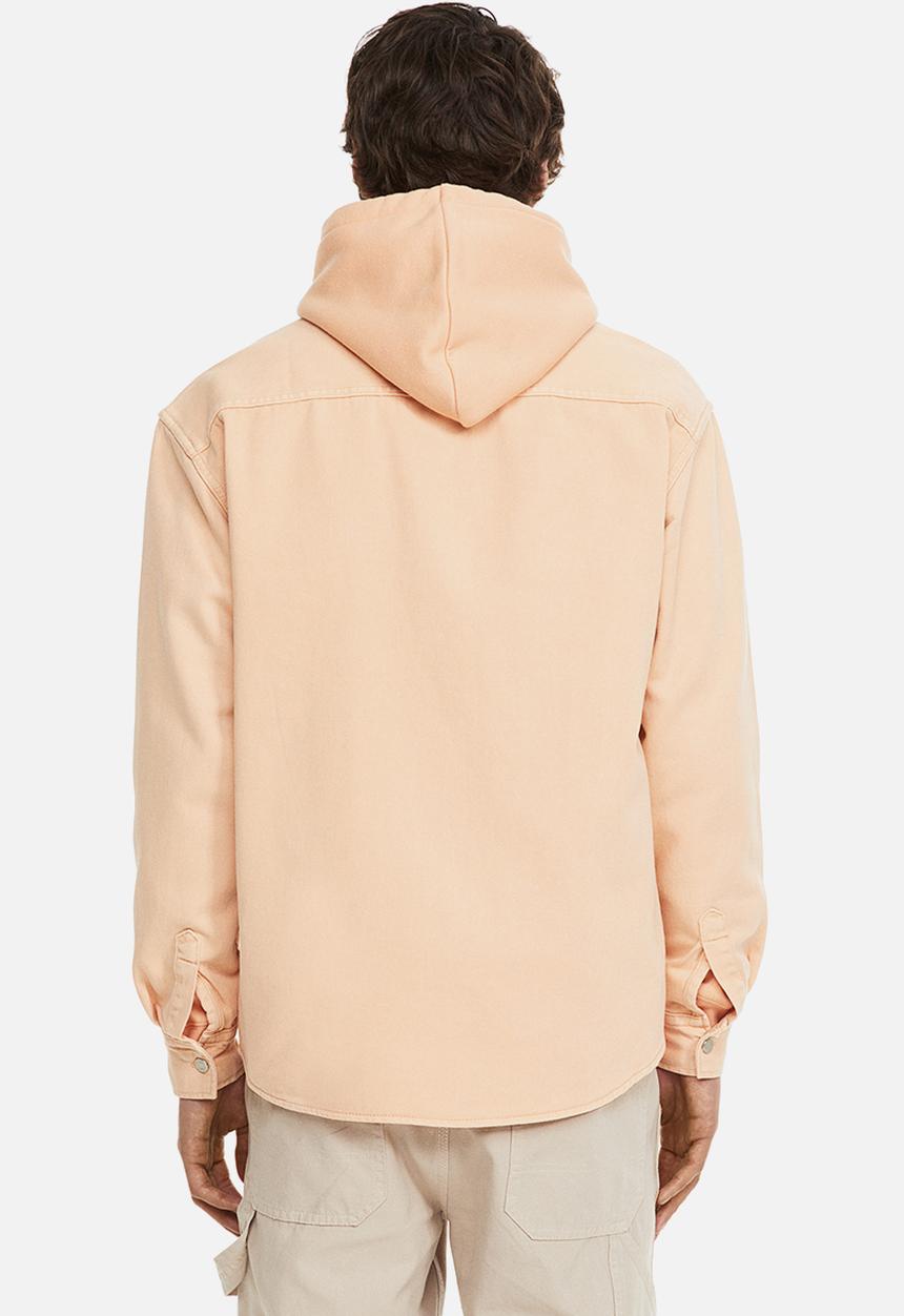 H&M - Denim overshirt - apricot pink