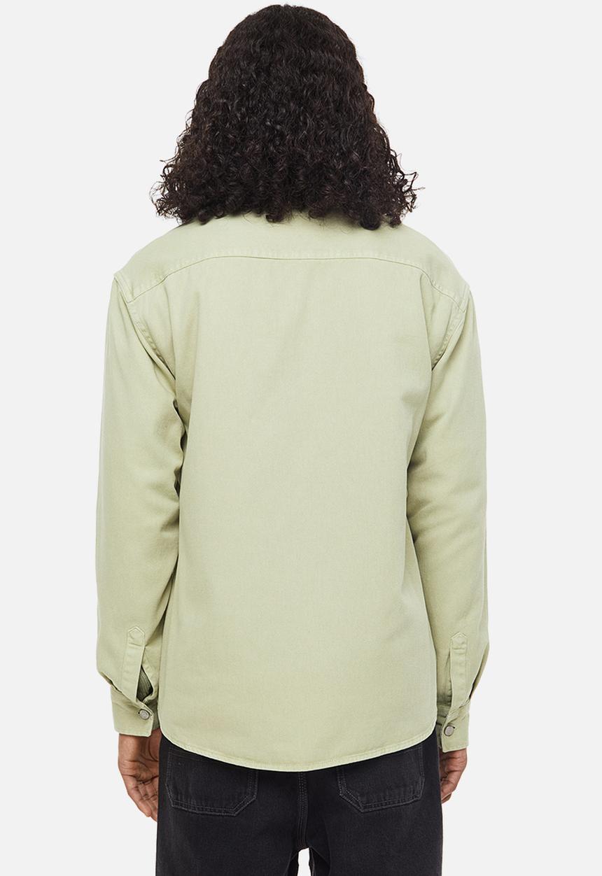 H&M - Denim overshirt - light green
