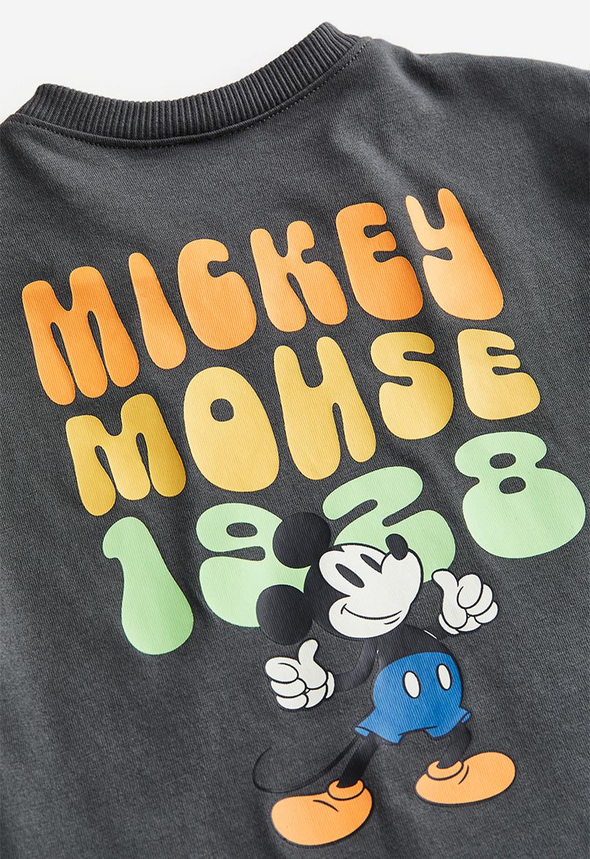 H&M - 2-piece printed set - dark grey / mickey mouse 