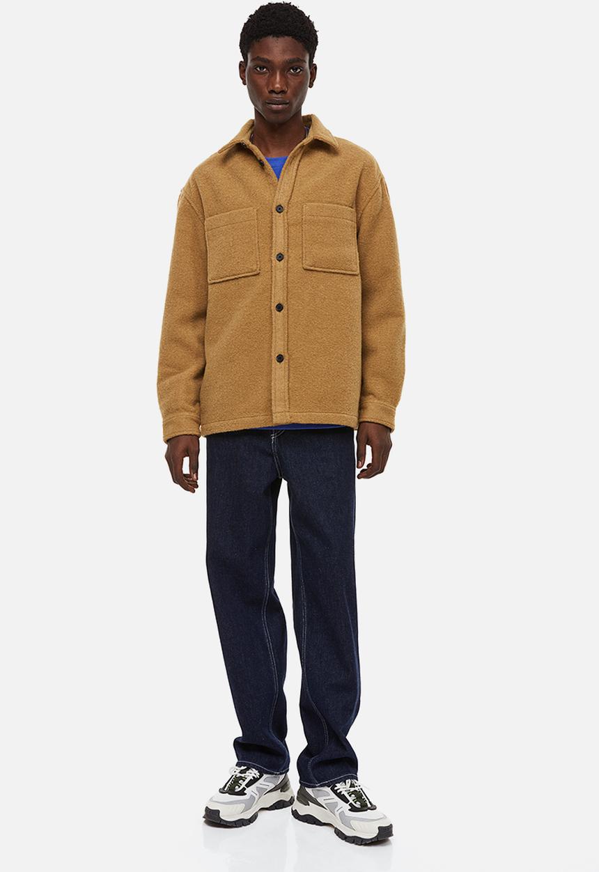 H&M - Relaxed fit overshirt - mustard yellow 