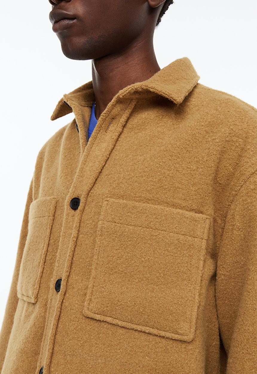 H&M - Relaxed fit overshirt - mustard yellow 