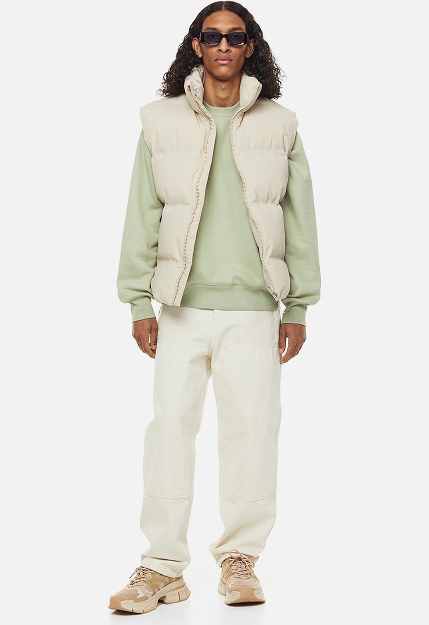 H&M - Oversized fit cotton sweatshirt - pistachio green 