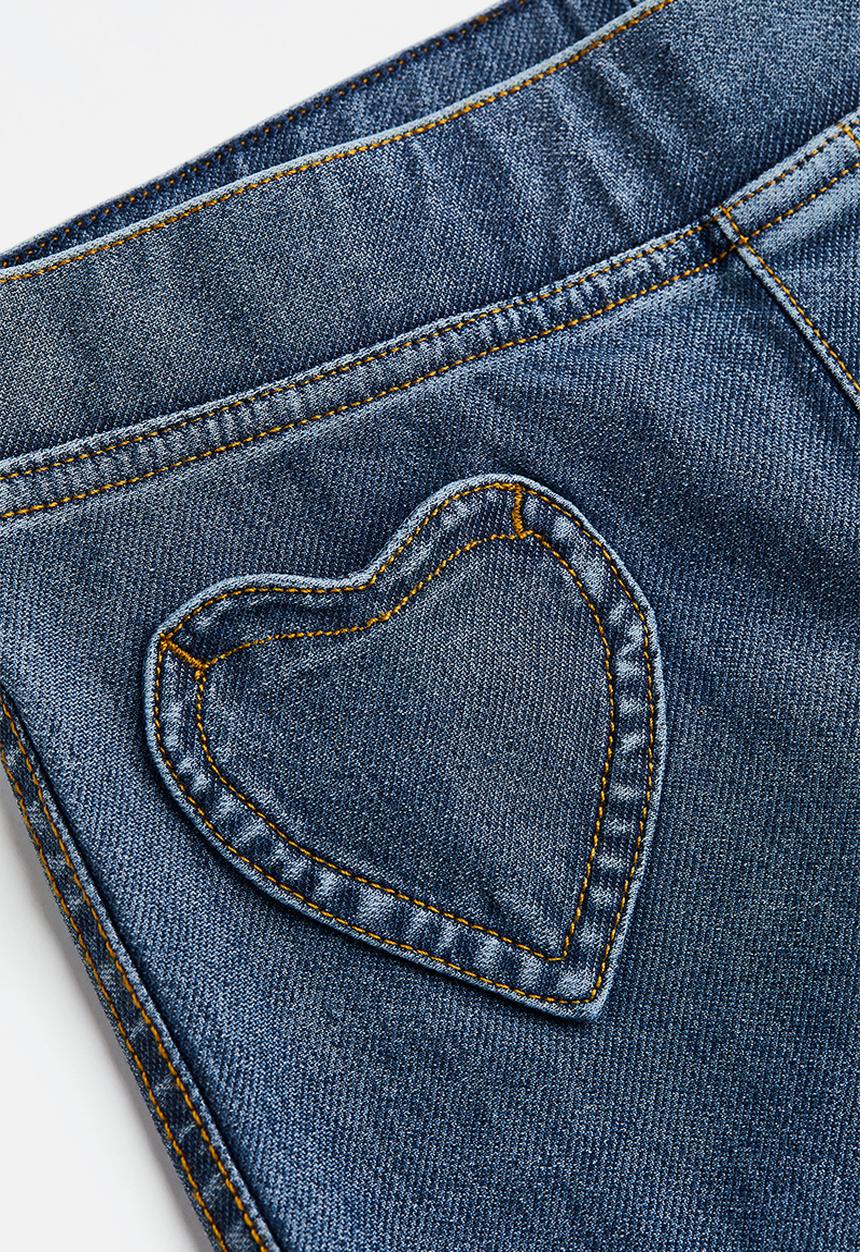 H&M - Flared jeggings - dark denim blue 