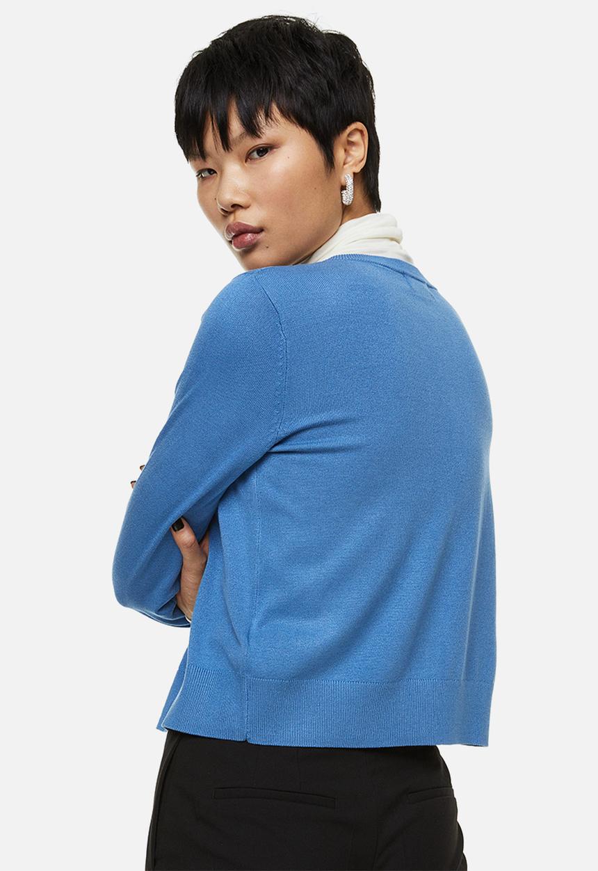 H&M - Fine-knit cardigan - blue