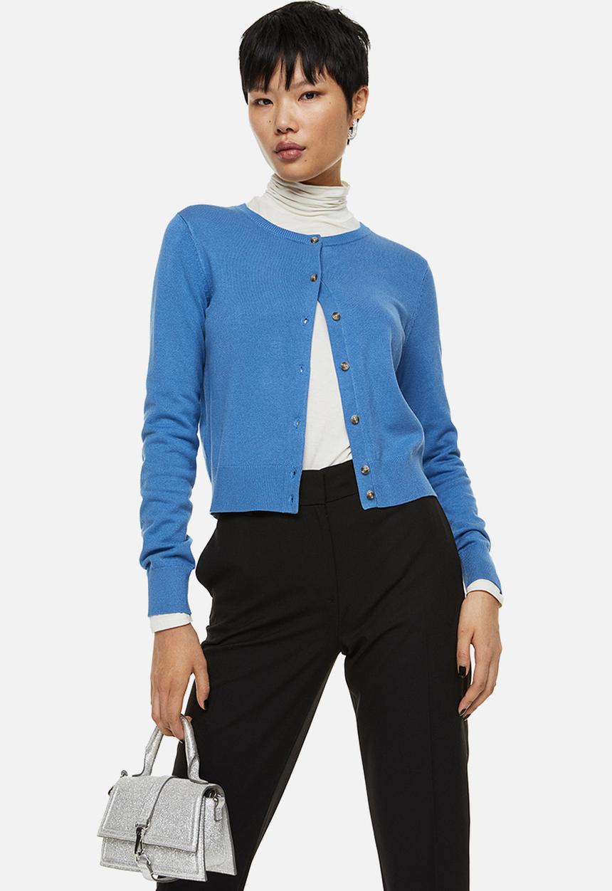 H&M - Fine-knit cardigan - blue