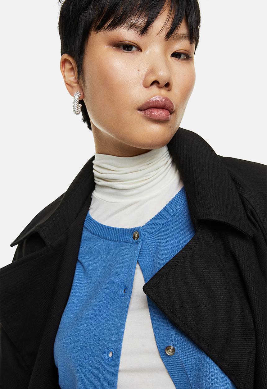 H&M - Fine-knit cardigan - blue
