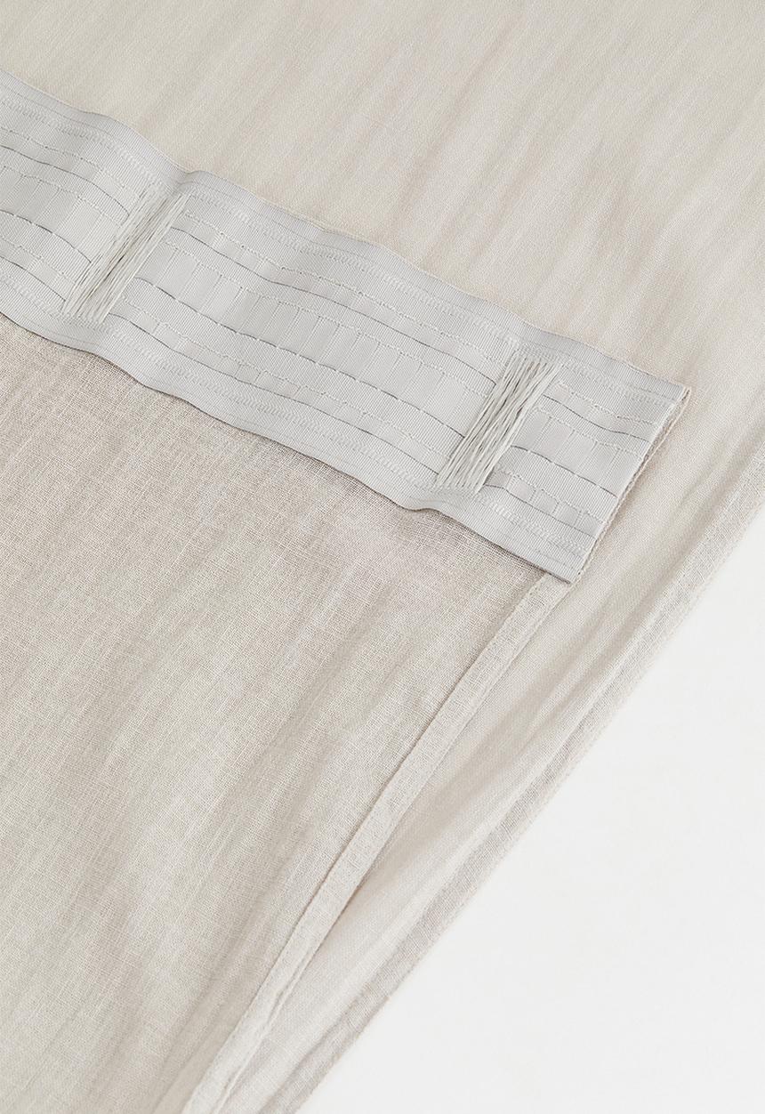 H&M - 2 Pack multiway linen-blend curtains - light greige