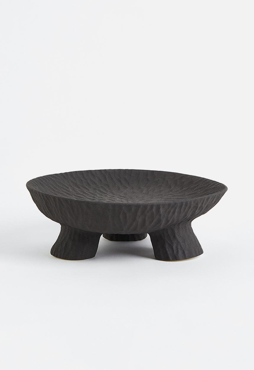 H&M - Stoneware bowl - black