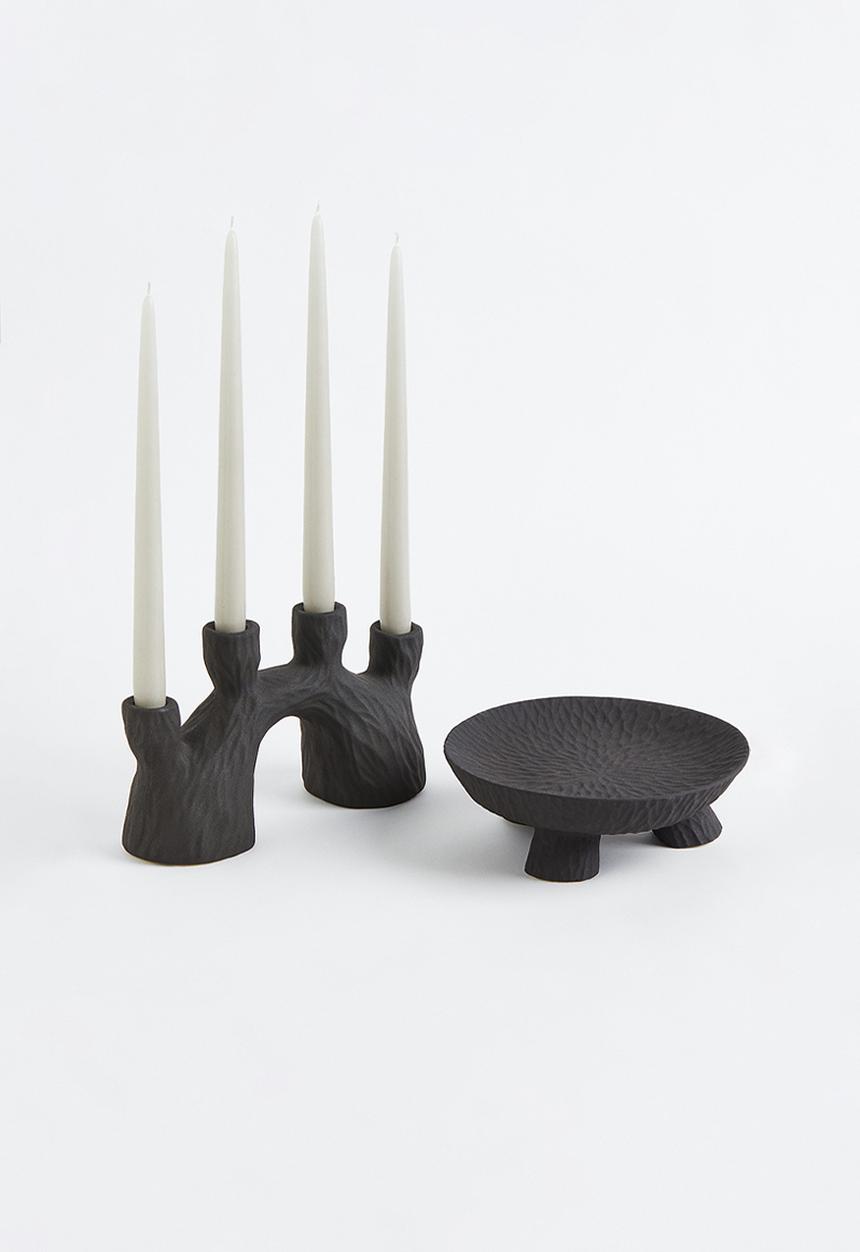 H&M - Stoneware bowl - black