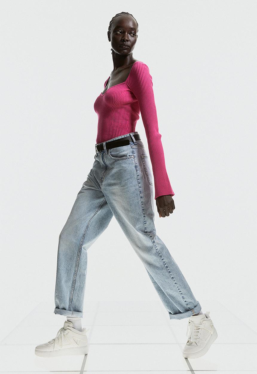 H&M - Rib-knit jumper - cerise