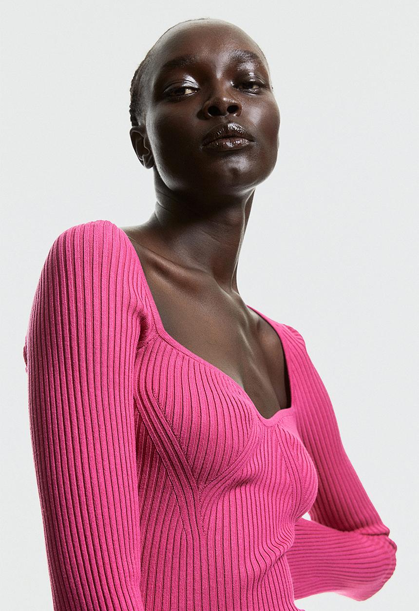 H&M - Rib-knit jumper - cerise
