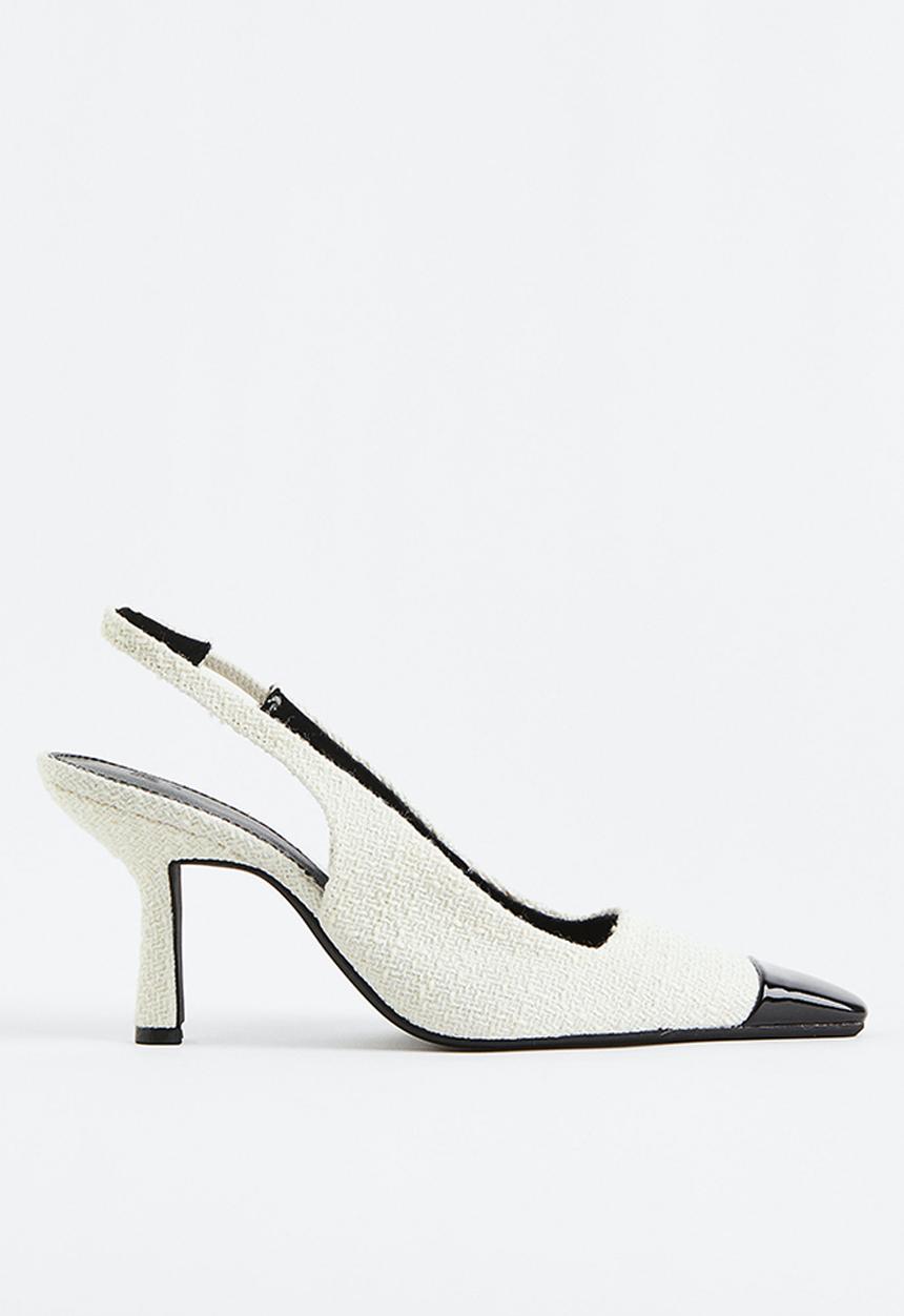 H&M - Textured slingbacks - white 