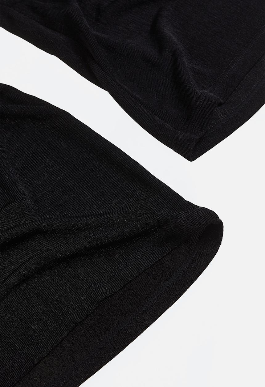 H&M - Flared ribbed leggings - black