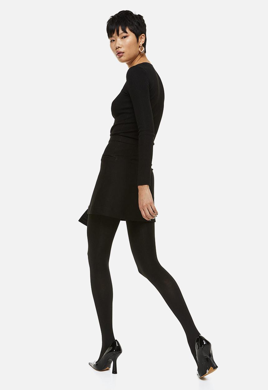 H&M - Square-necked top - black