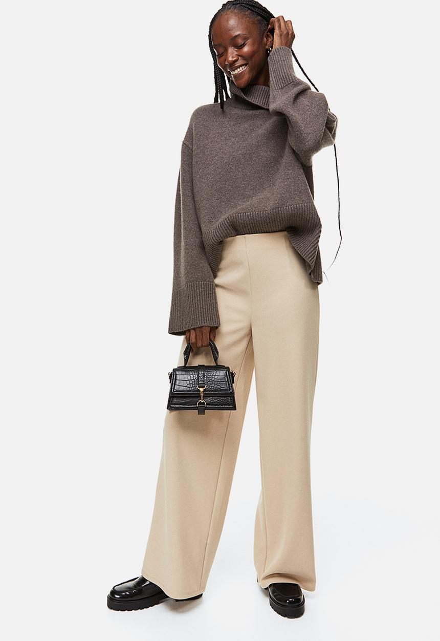 H&M - Wide trousers - beige