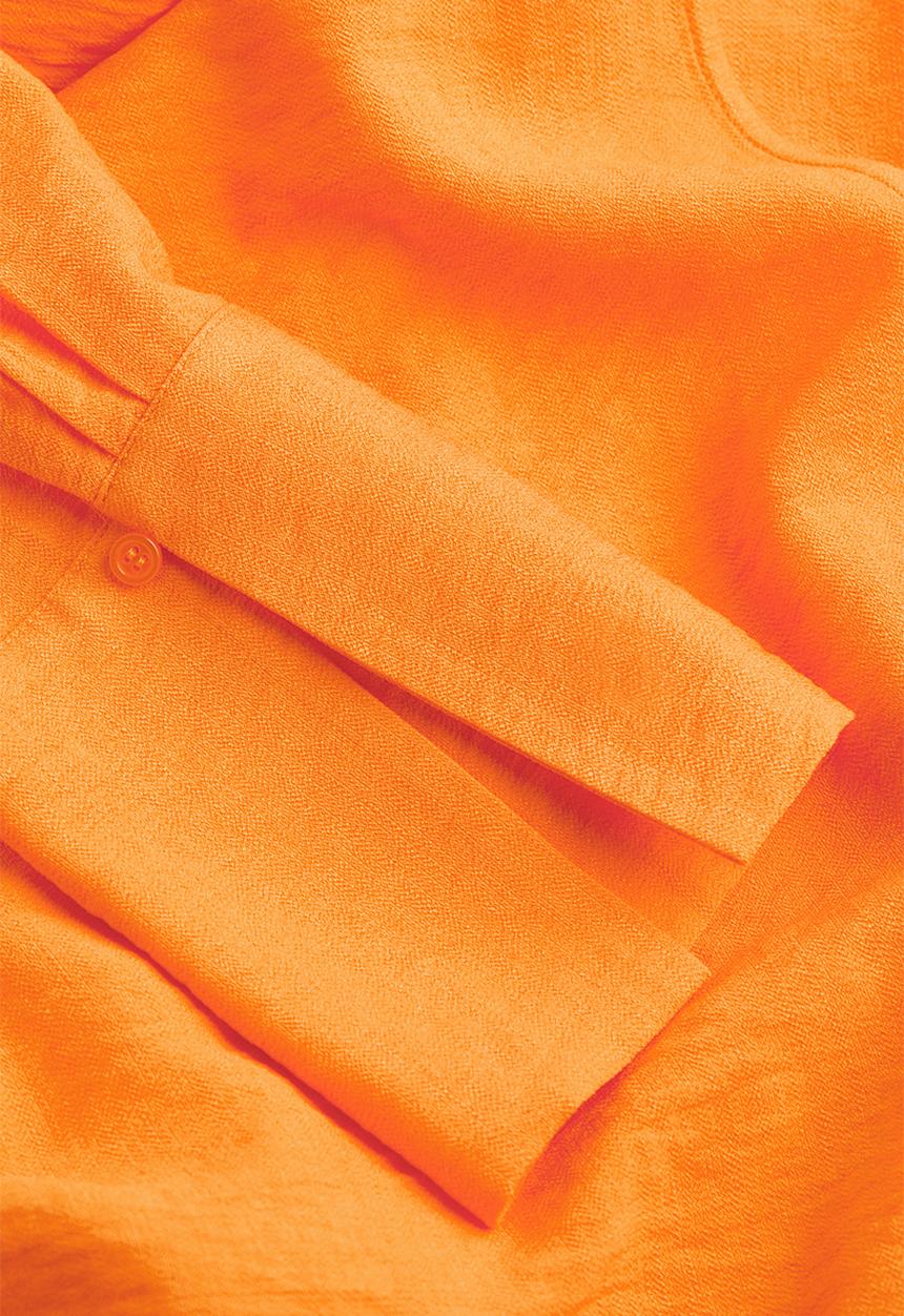 H&M - Tie-detail wrap dress - orange