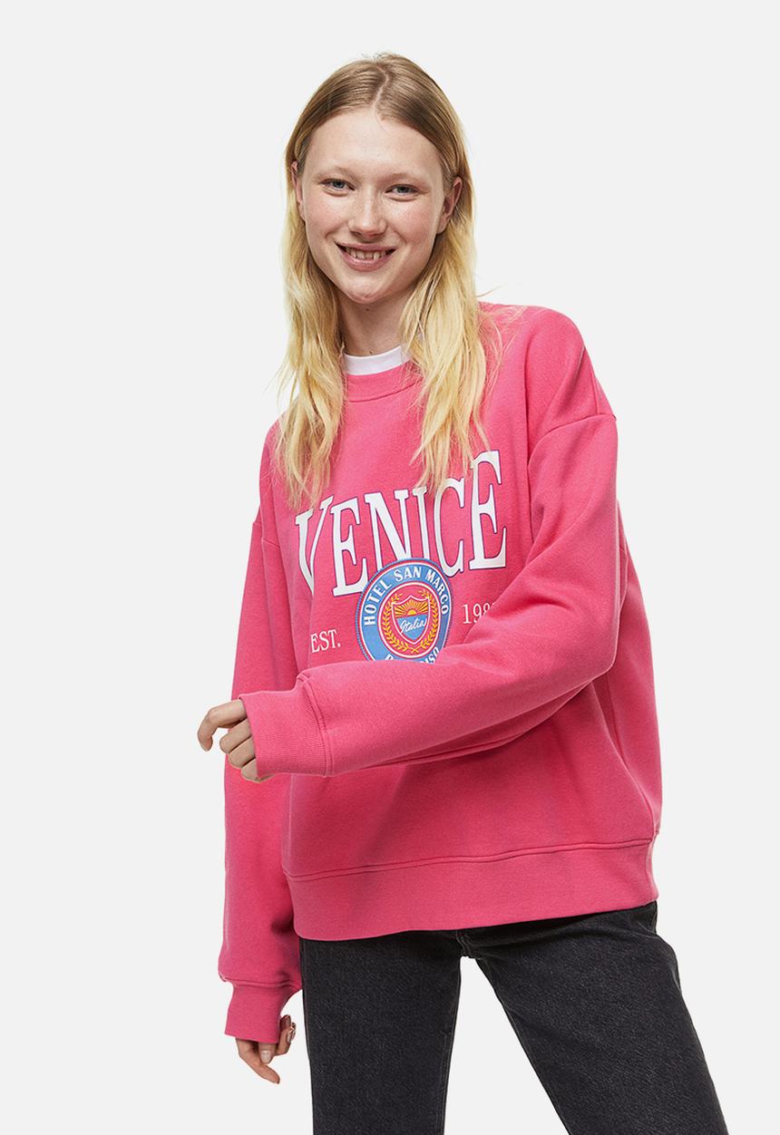 H&M - Crew-neck sweatshirt - pink/venice