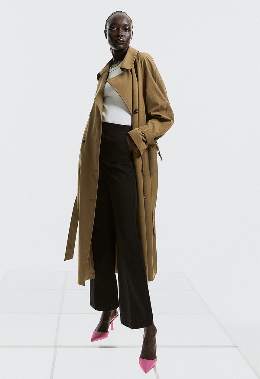 H&M - Flared trousers - black