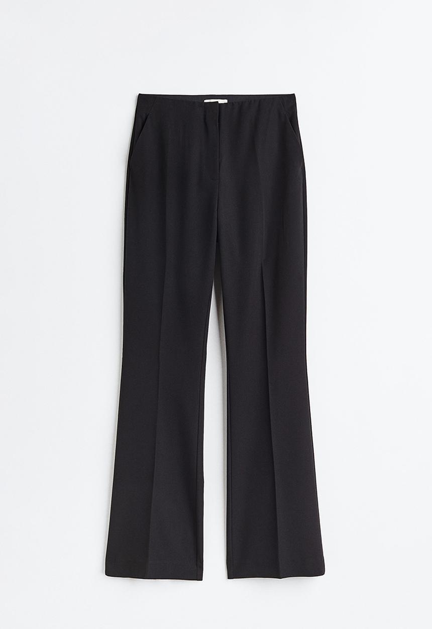 H&M - Flared trousers - black