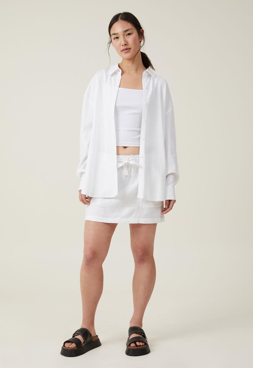 Cotton On - Haven long sleeve shirt - white
