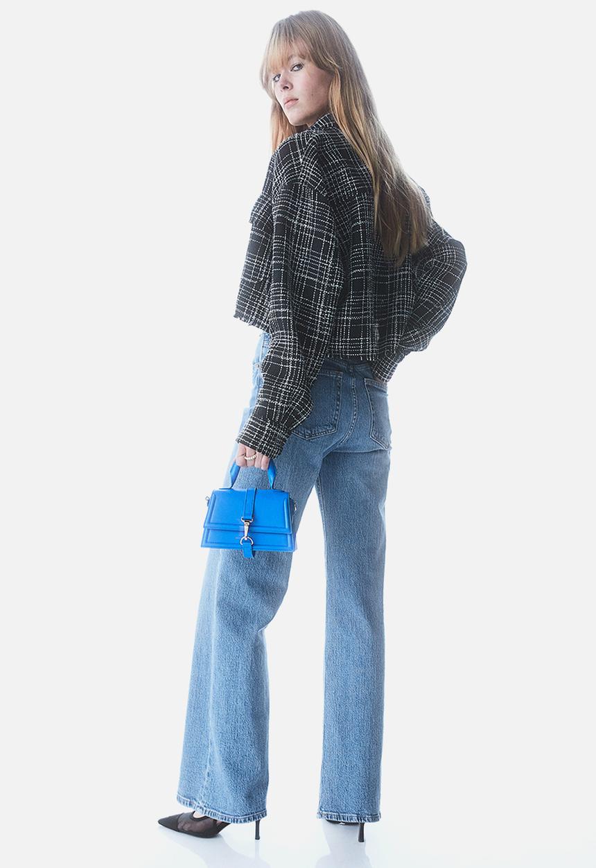 H&M - Wide high jeans - denim blue 
