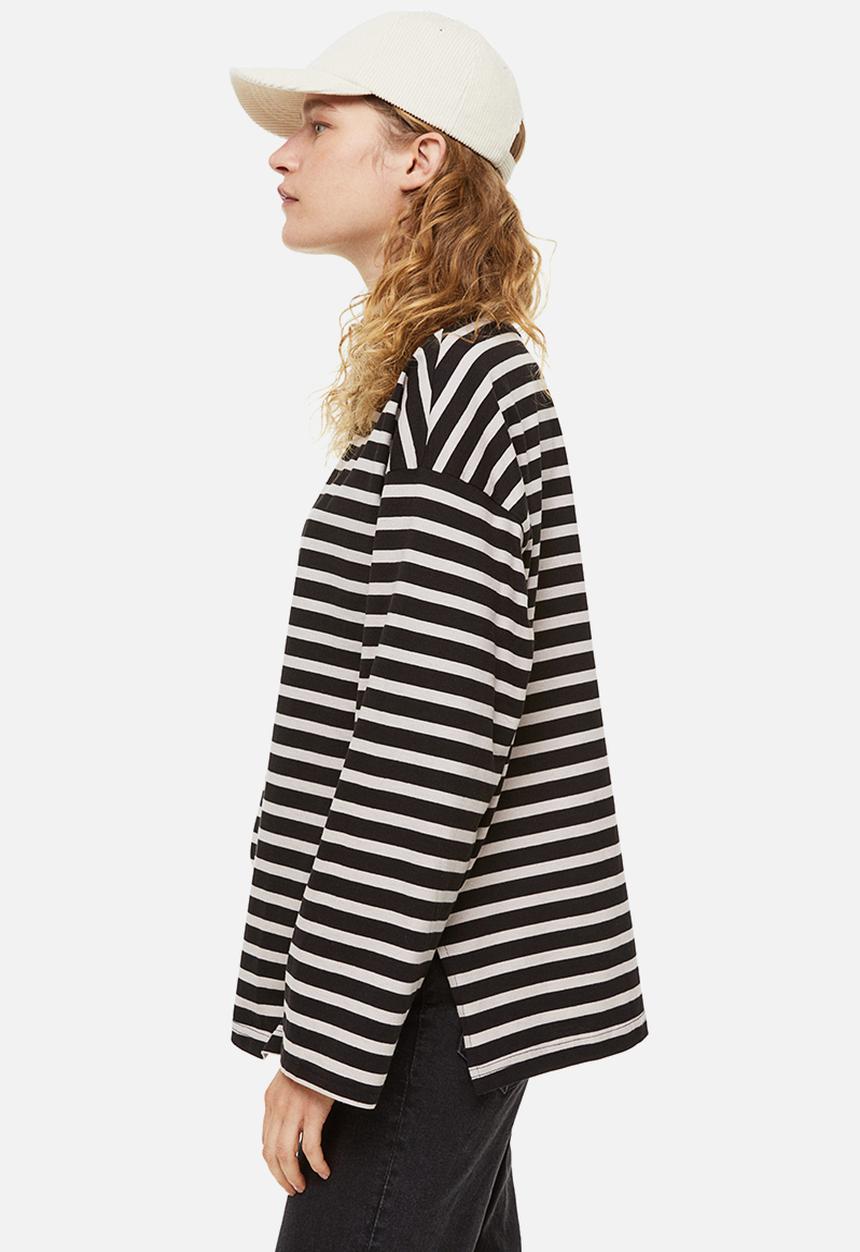 H&M - Oversized jersey top - black,multi