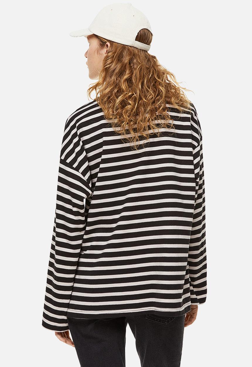 H&M - Oversized jersey top - black,multi