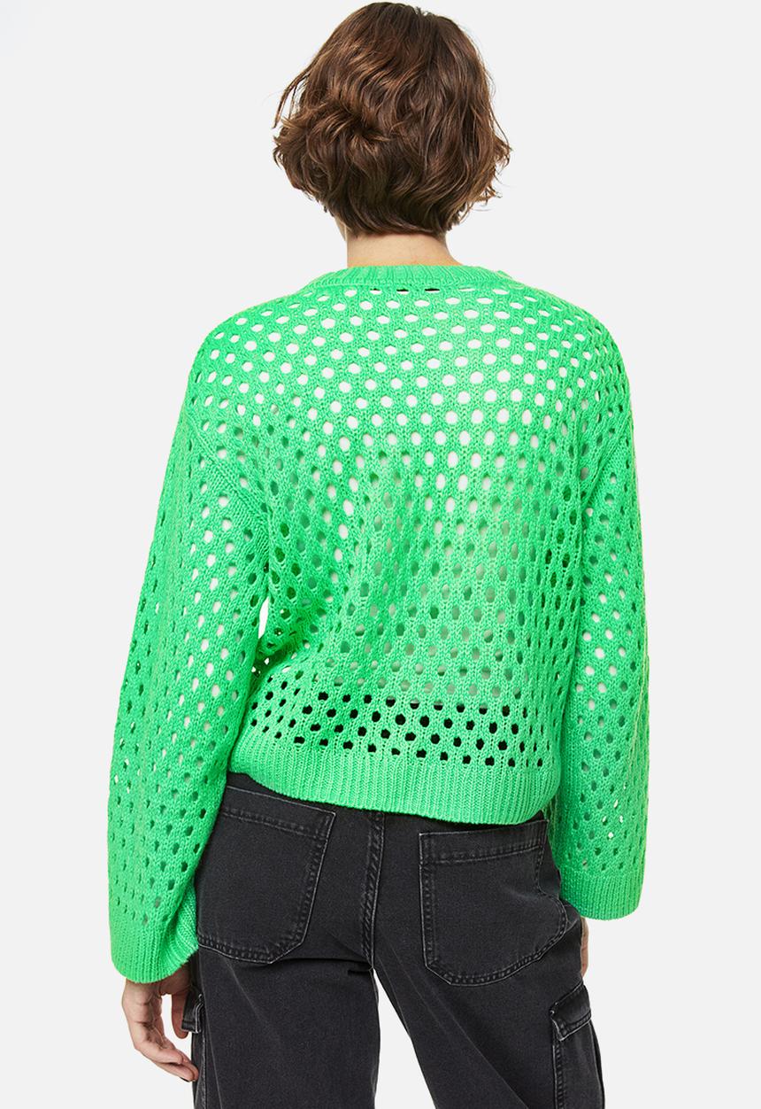 H&M - Hole-knit jumper - green