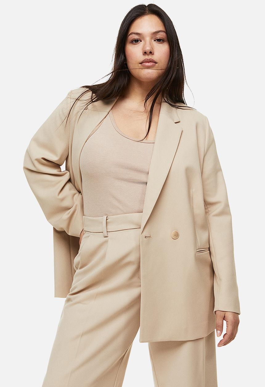 H&M - Double-breasted blazer - beige