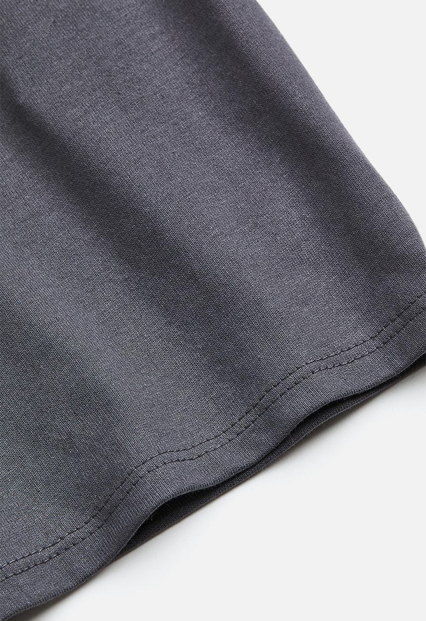 H&M - Cotton jersey t-shirt - dark grey 
