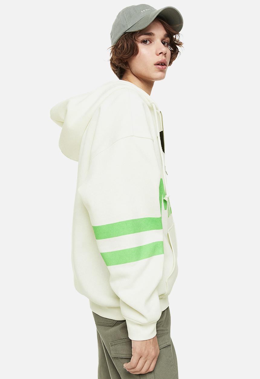 H&M - Printed zip-through hoodie - multi,white