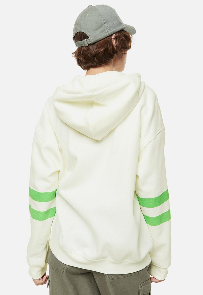 H&M - Printed zip-through hoodie - multi,white