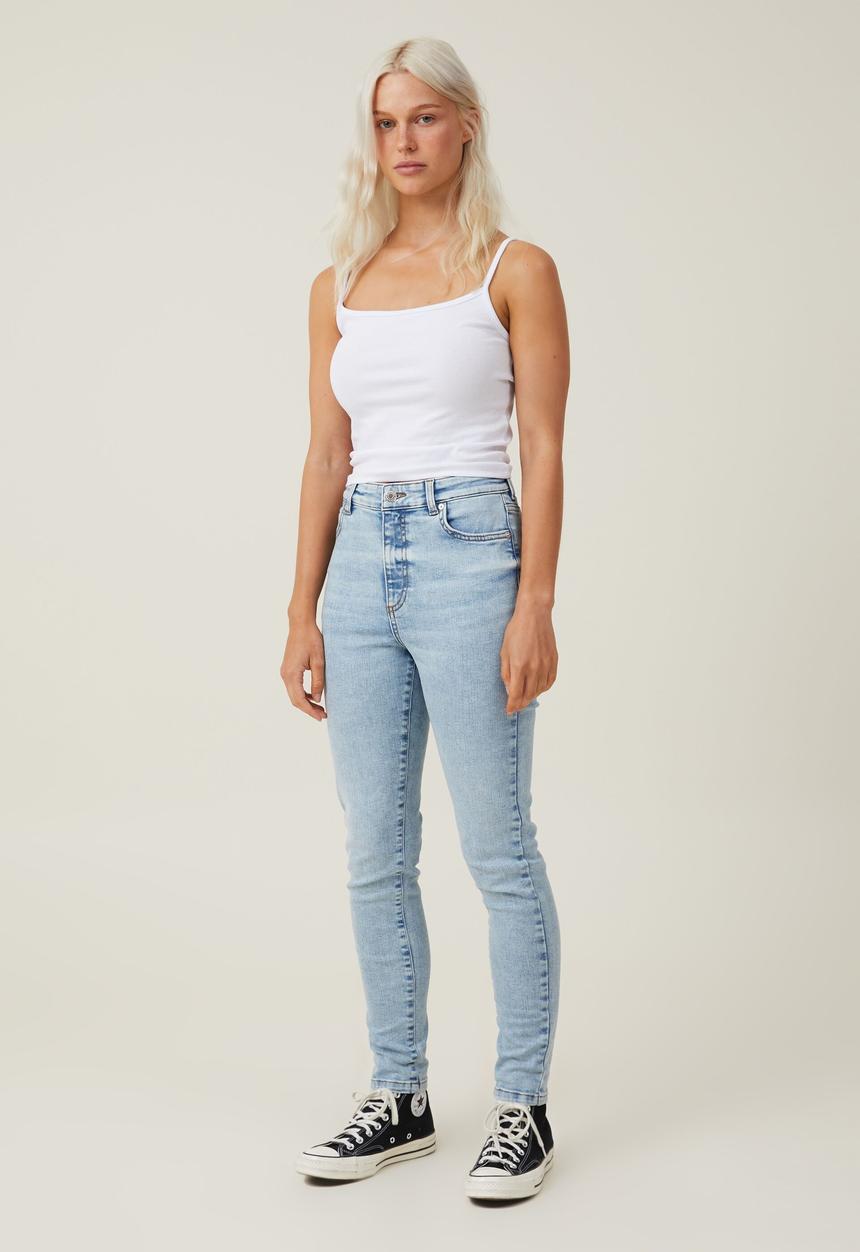 Cotton On - High rise skinny jean - bondi blue