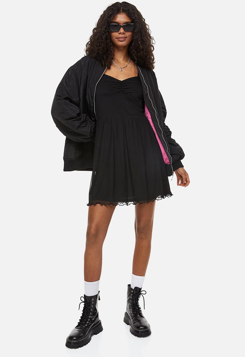 H&M - Mesh dress - black