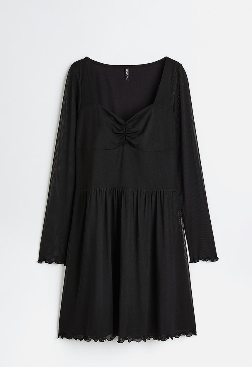 H&M - Mesh dress - black