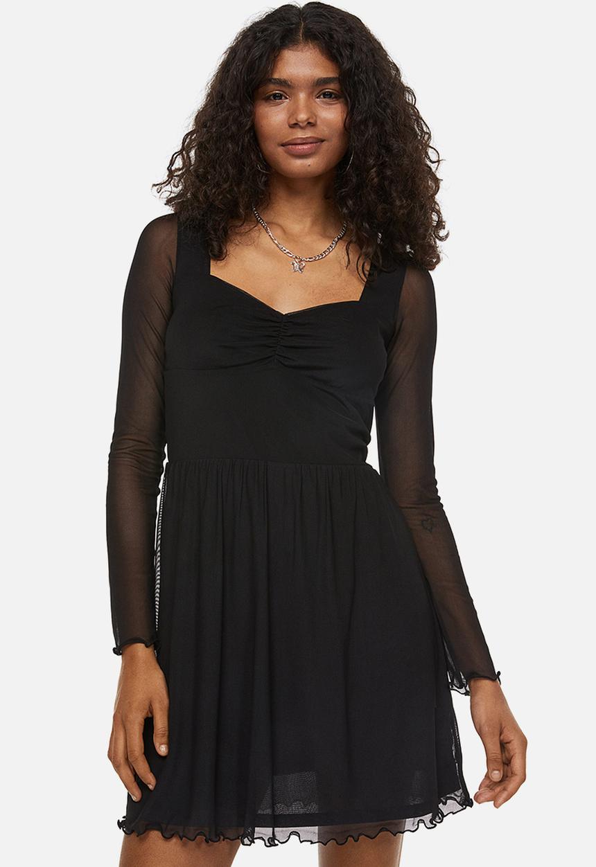 H&M - Mesh dress - black