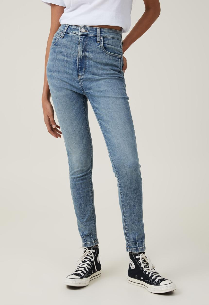 Cotton On - Ultra high stretch jean - surfers blue