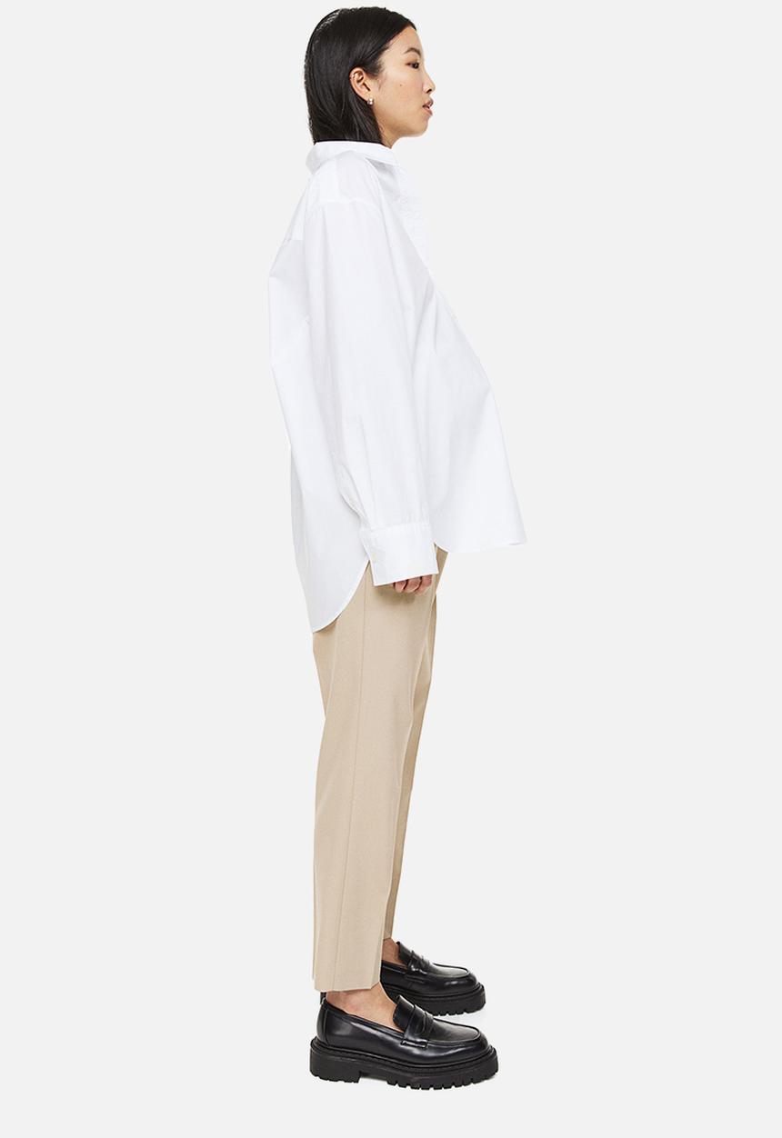 H&M - Mama ankle-length cigarette trousers - beige