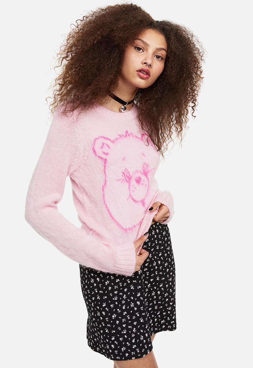 H&M - Motif-front jumper - pink